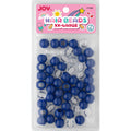 Joy Round Hair Beads XX-Large, 60 Count, Navy