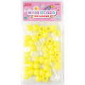 Joy Round Hair Beads XX-Large, 60 Count, Yellow