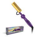 Hot & Hotter Electric Ceramic Pressing Comb, 1 Count, Purple & Gold