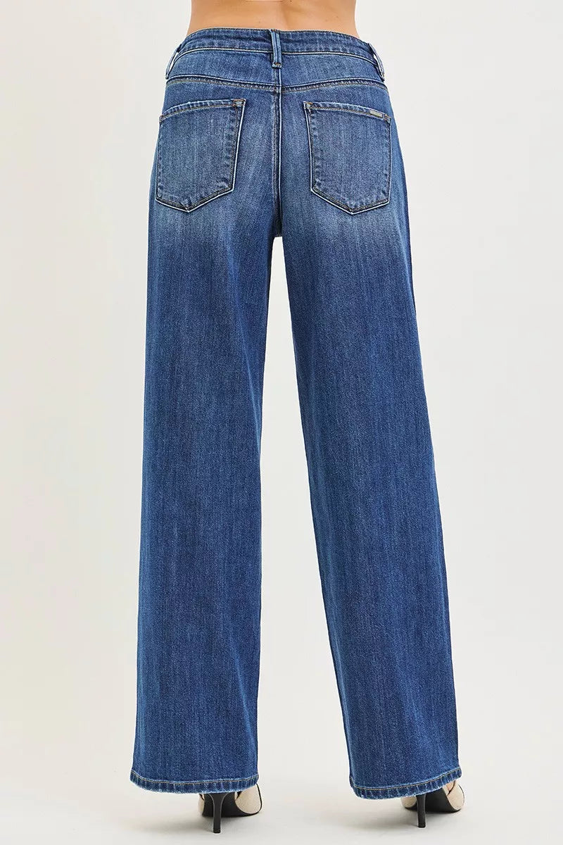 RISEN Slouchy Baggy Jeans with Pockets