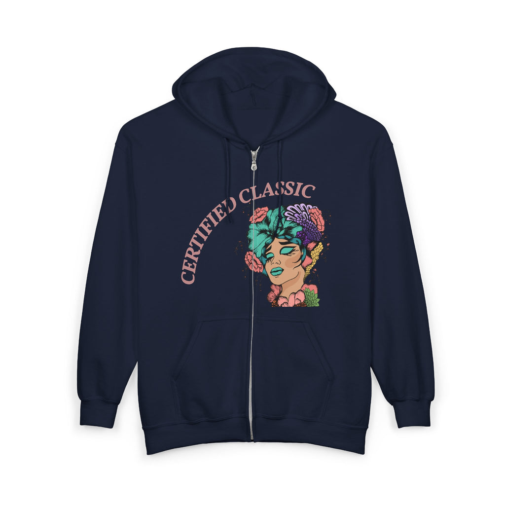 Certified Classic Zip Hoodie — Melonoir Boutique Graphic Full-Zip Sweatshirt