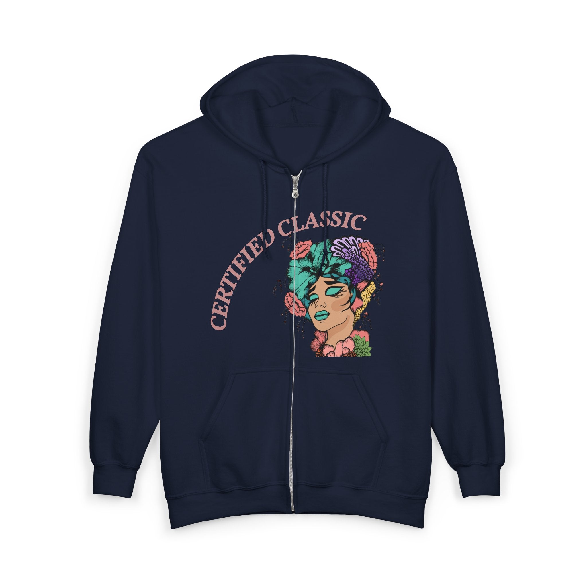 Certified Classic Zip Hoodie — Melonoir Boutique Graphic Full-Zip Sweatshirt
