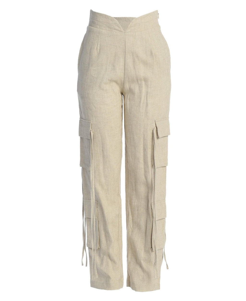 Jluxlabel Womens Better Half Linen Utility Pants - XL