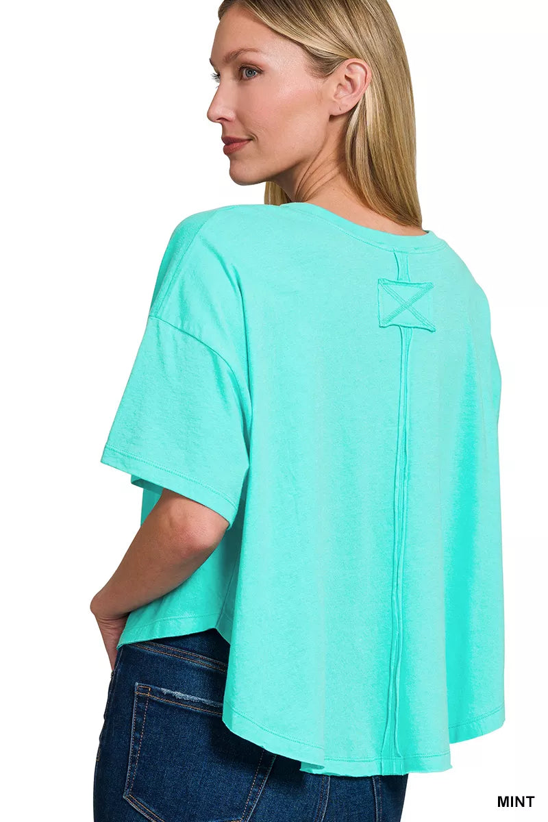 Zenana Cotton Round Neck Short Sleeve T-Shirt