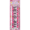 Joy Twin beads Ponytailer 10ct Asst Hot Pink
