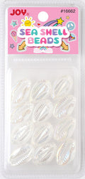 Joy Sea Shell Beads, 12 Count, Clear