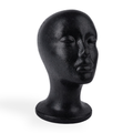 Annie Foam Wig Head Display 21 Inch, 1 Count, Black