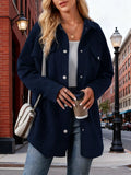 Textured Snap Down Jacket
