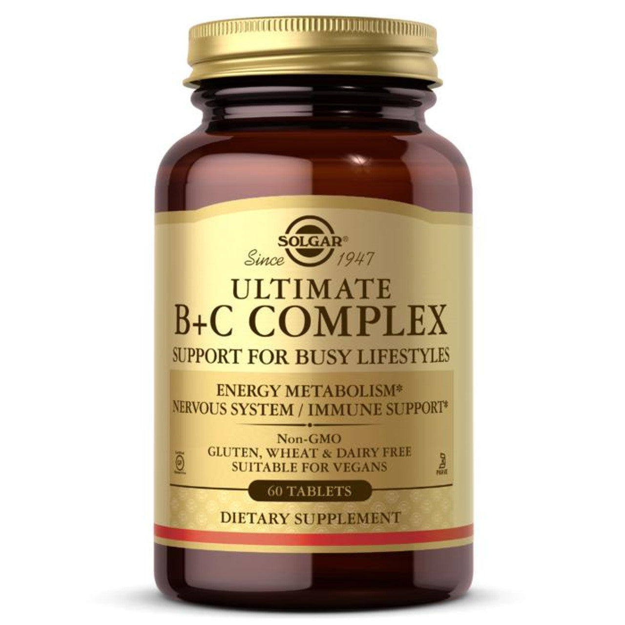 Solgar Ultimate B Plus C Complex Stress Formula 60 Tablets 2771