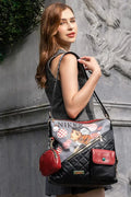 Nicole Lee USA Convertible Adjustable Strap Backpack Bag