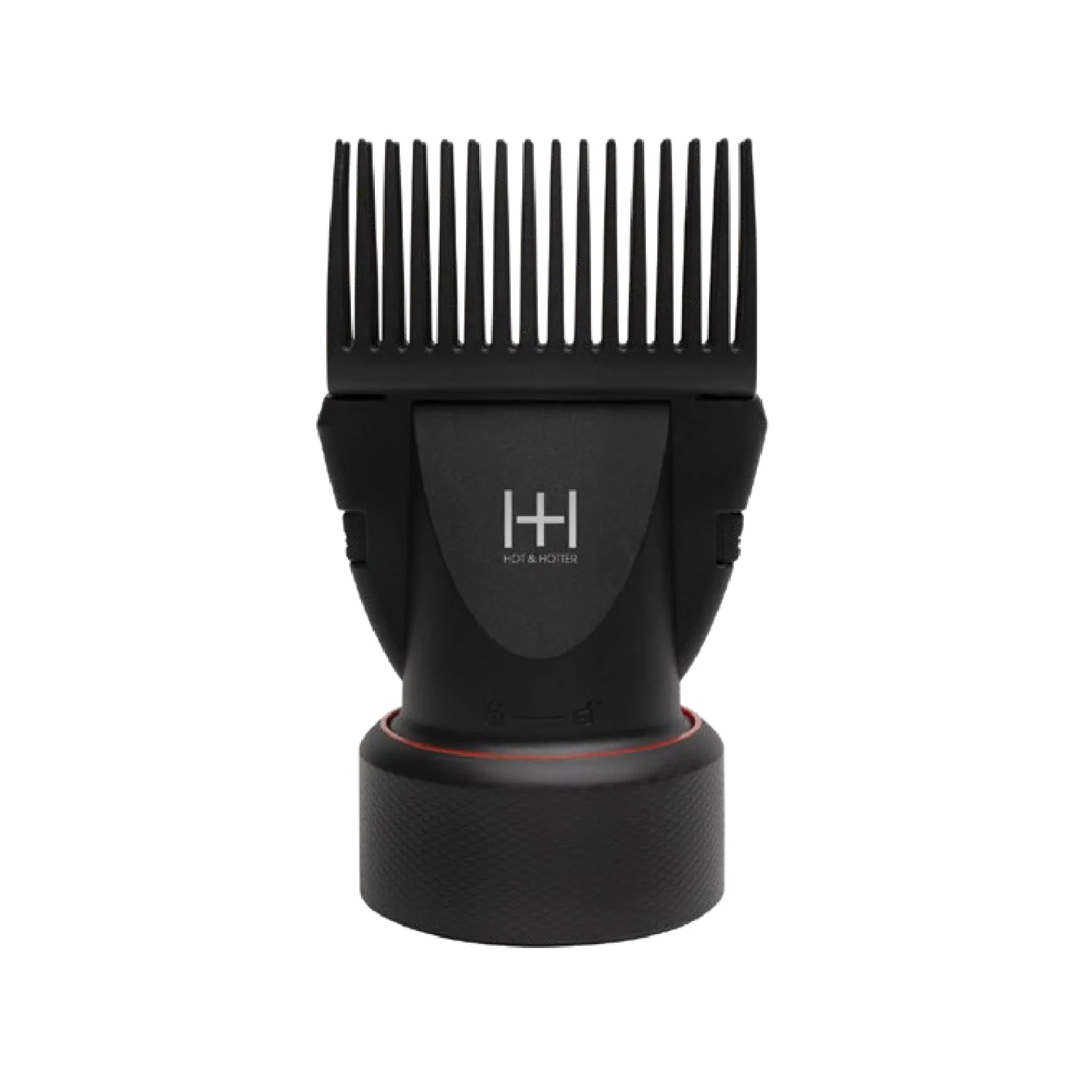 Hot & Hotter 2 in 1 Twist & Lock Concentrator Pik Hair Dryer Attachment, 1 Count, Black