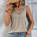 V-Neck Top for Women – Casual Loose-Fit Summer Blouse