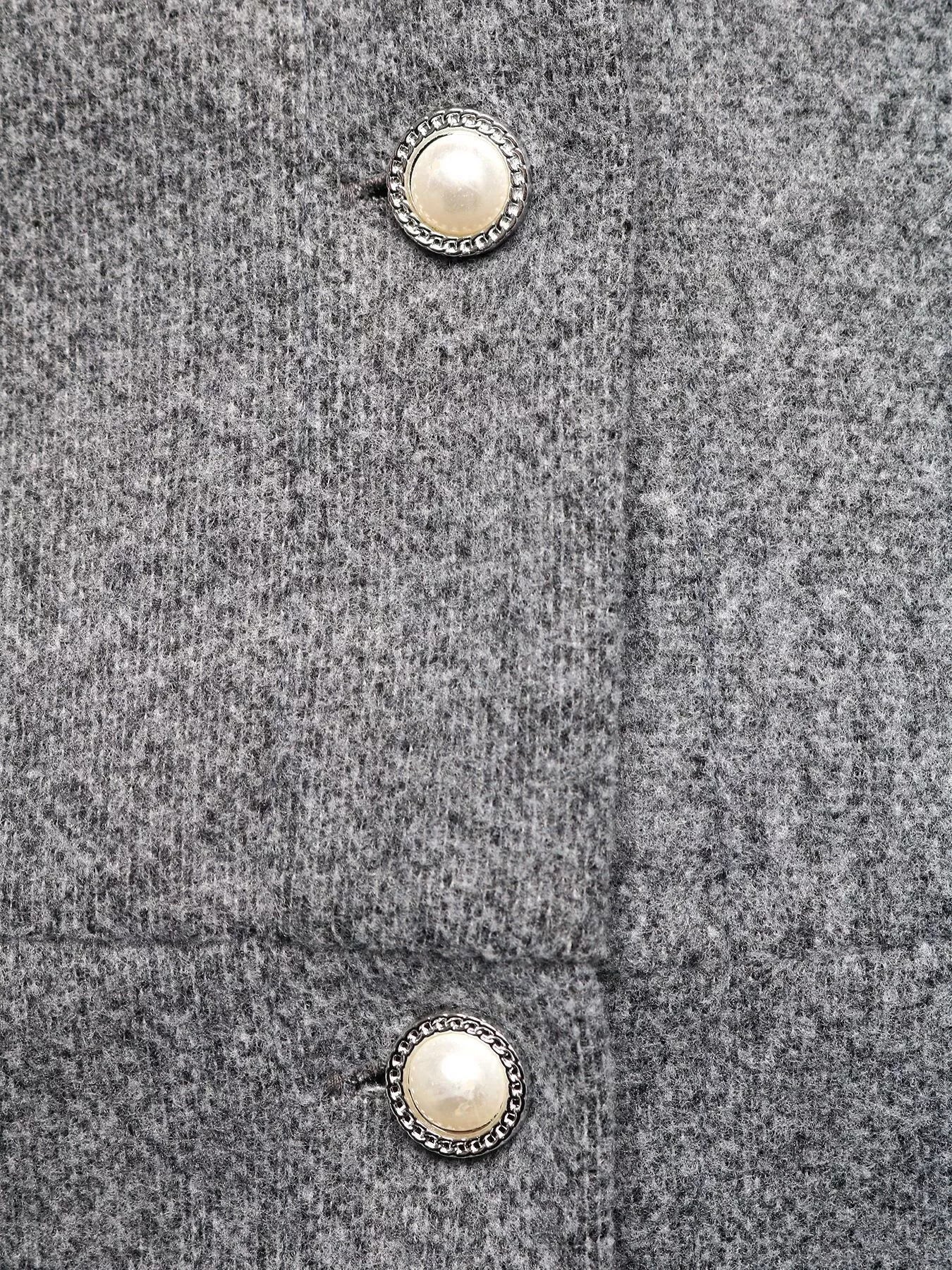 A-Line Long Sleeve Button-Down Dress