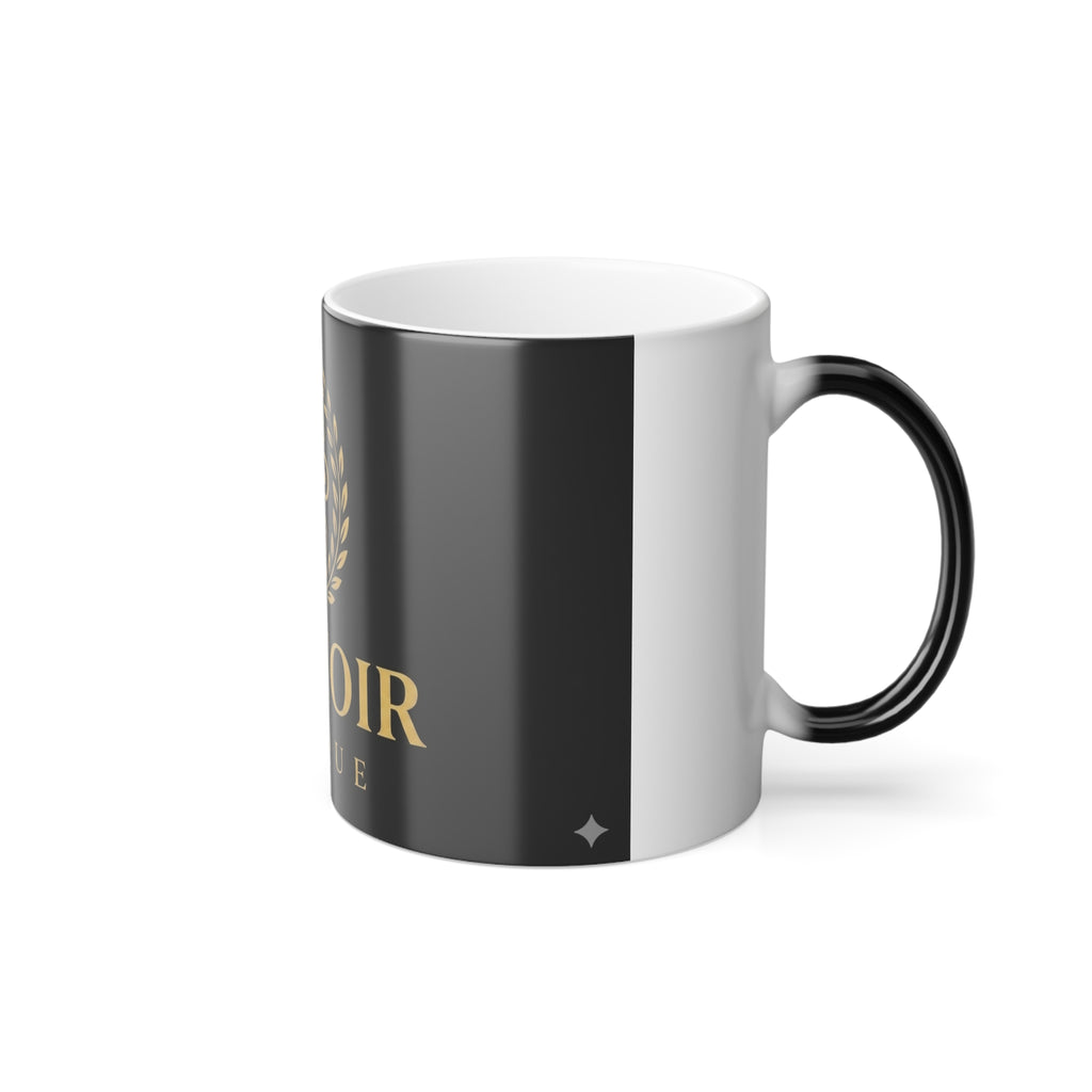 Color-Changing 11oz Mug — Gold 'Melonoir Boutique' Crest