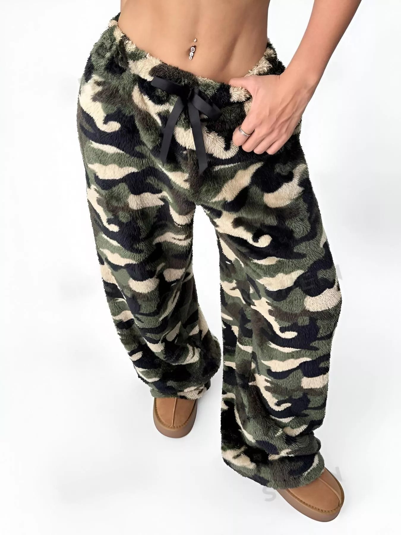 Leopard Wide Leg Pants