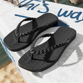 Braided Strap Beach Toe Post Slippers