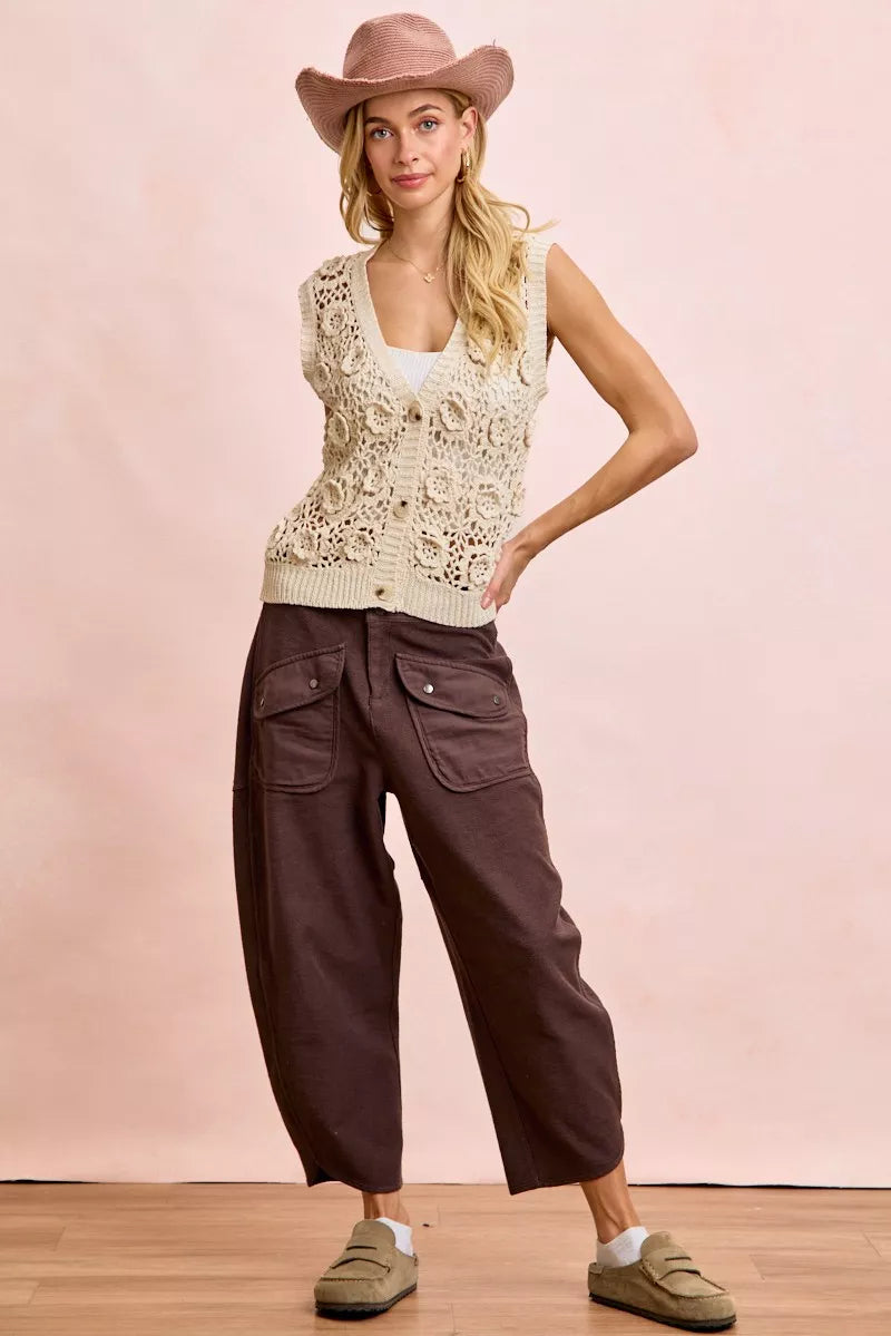 BiBi Washed Terry Pants with Pockets