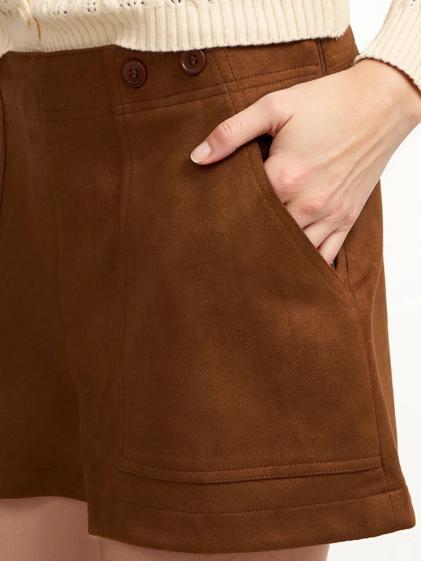 Pocketed Casual Shorts