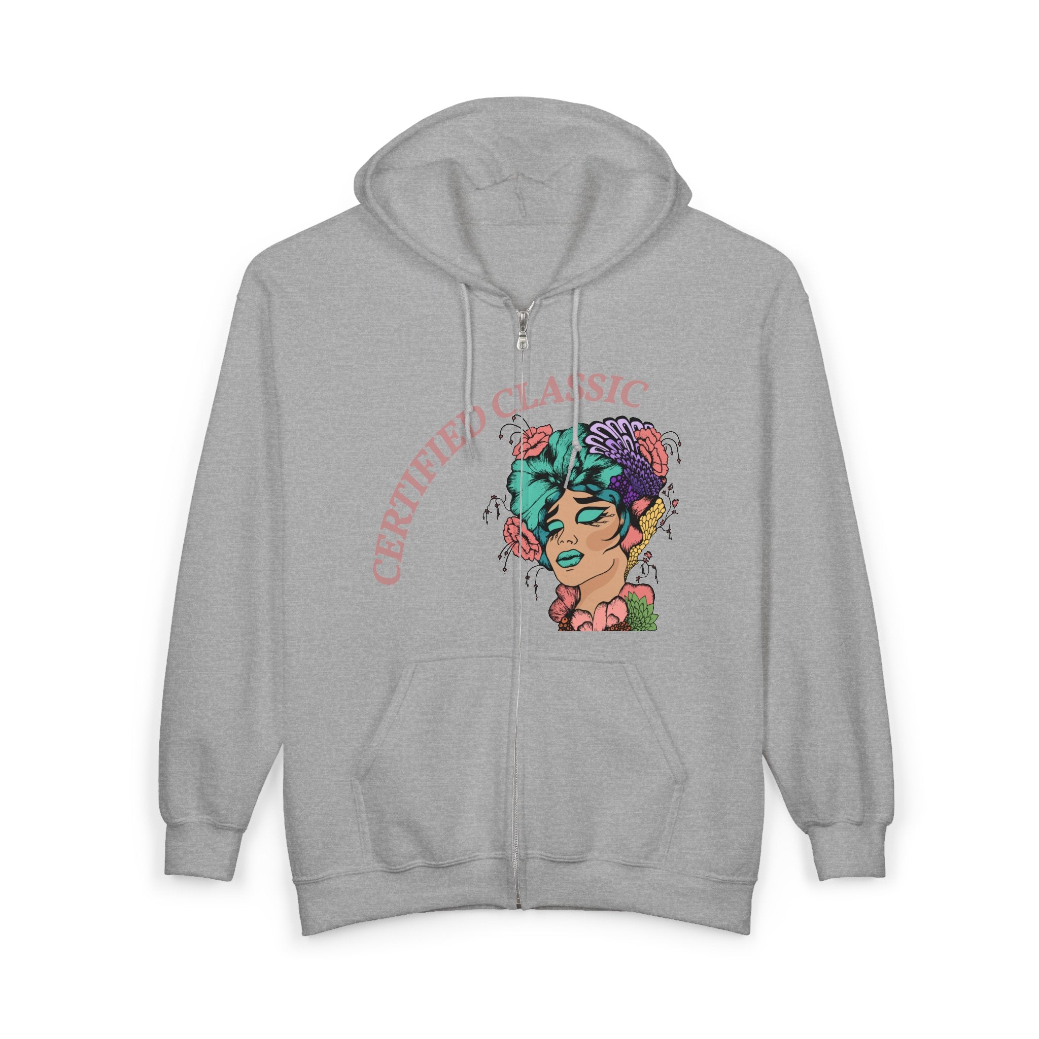 Certified Classic Zip Hoodie — Melonoir Boutique Graphic Full-Zip Sweatshirt