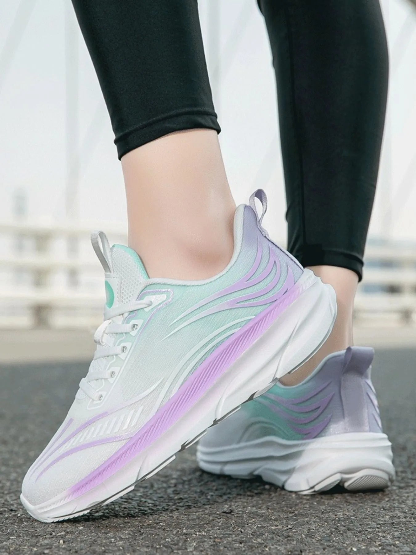 Gradient Colorful Breathable Athletic