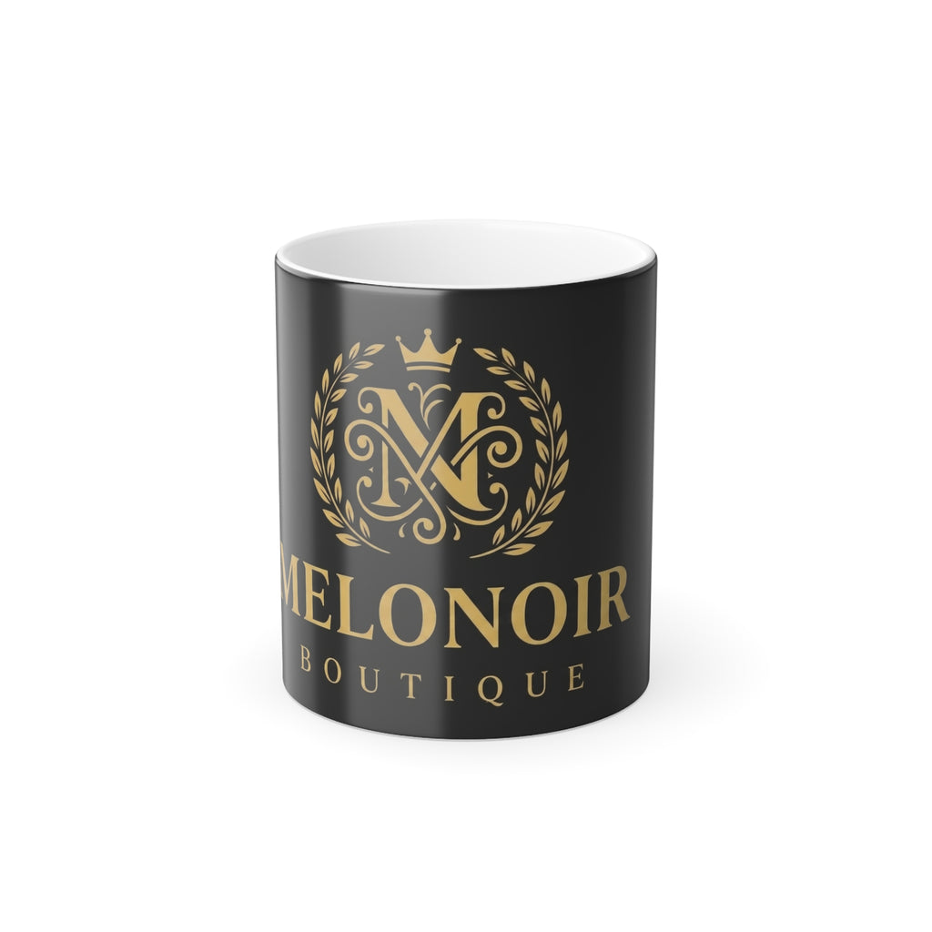 Color-Changing 11oz Mug — Gold 'Melonoir Boutique' Crest