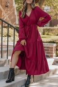Leopard Trim Notched Neck Short Puff Sleeve Shift Mini Dress
