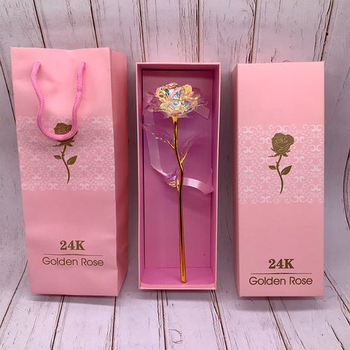 24K Glow Rose Gift Set for Mother's Day or Valentine's