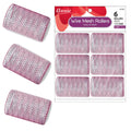 Annie Wire Mesh Hair Rollers 1 3/4 Inch Jumbo, 6 Count, Purple