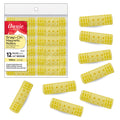 Annie Snap-On Magnetic Hair Rollers 3/4 Inch Medium, 12 Count, Yellow