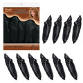 Annie Silky Satin Pillow Soft Hair Rollers Large, 10 Count, Black