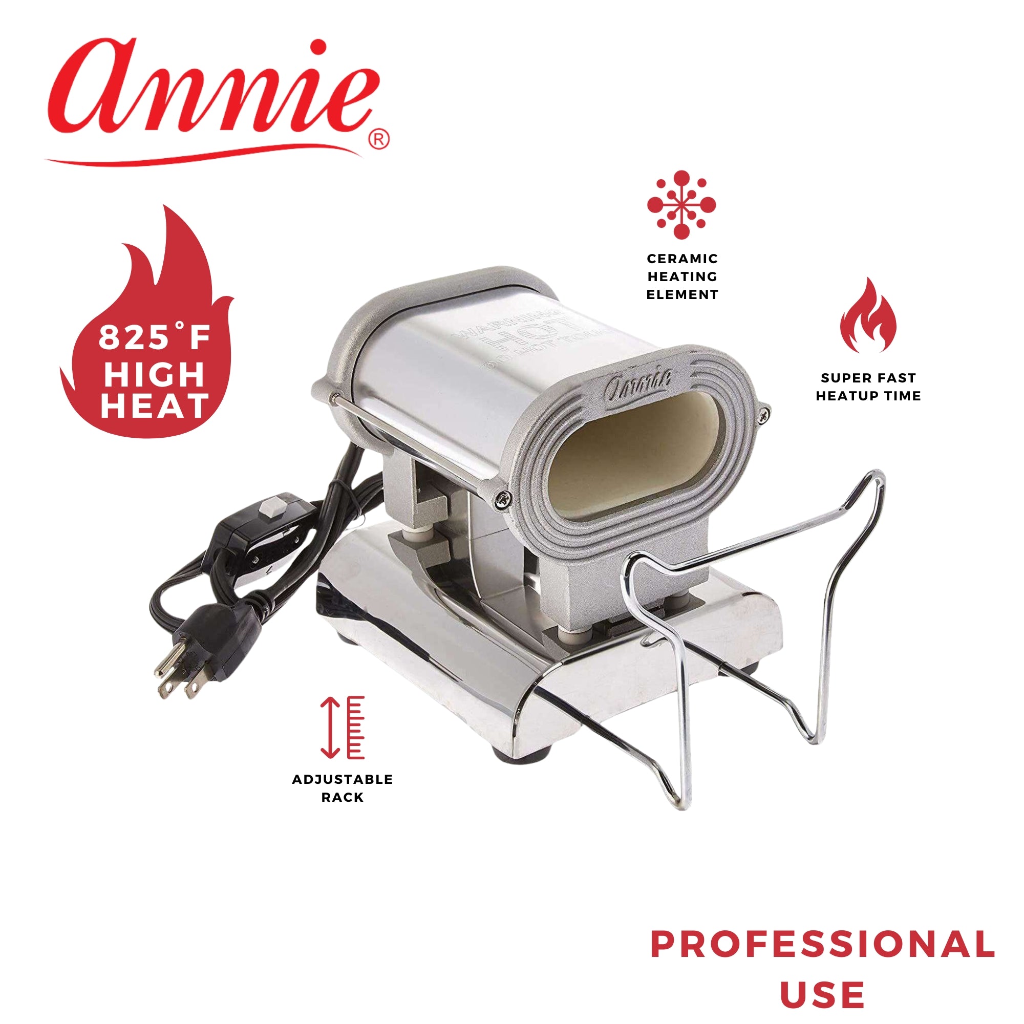 Annie Ceramic Thermal Stove Small, 1 Count, Silver