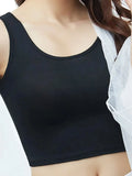 Scoop Neck Cropped Tank Top