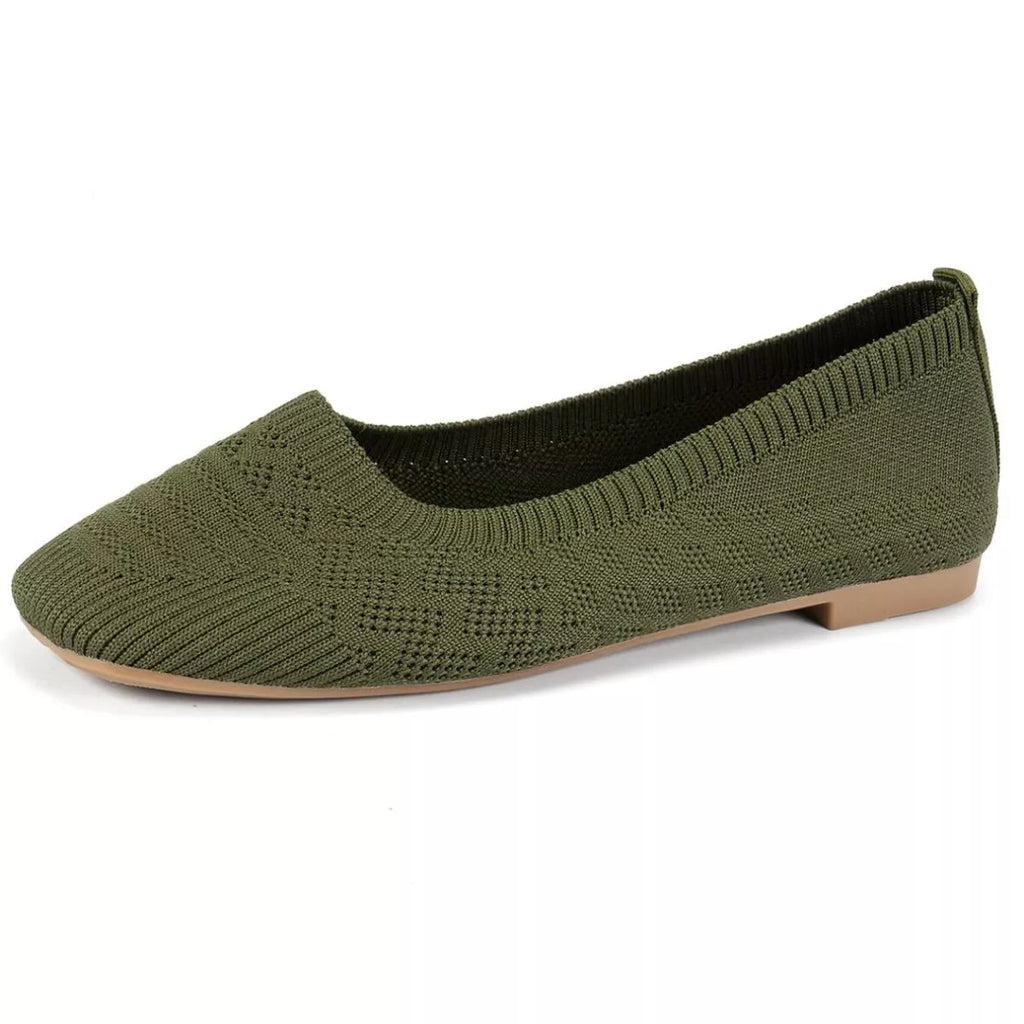 Square Toe Slip-Ons