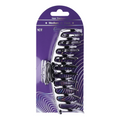 Annie Shiny Large Bone Jaw Clip 13cm, 1 Count Metallic Hair Clip, Silver