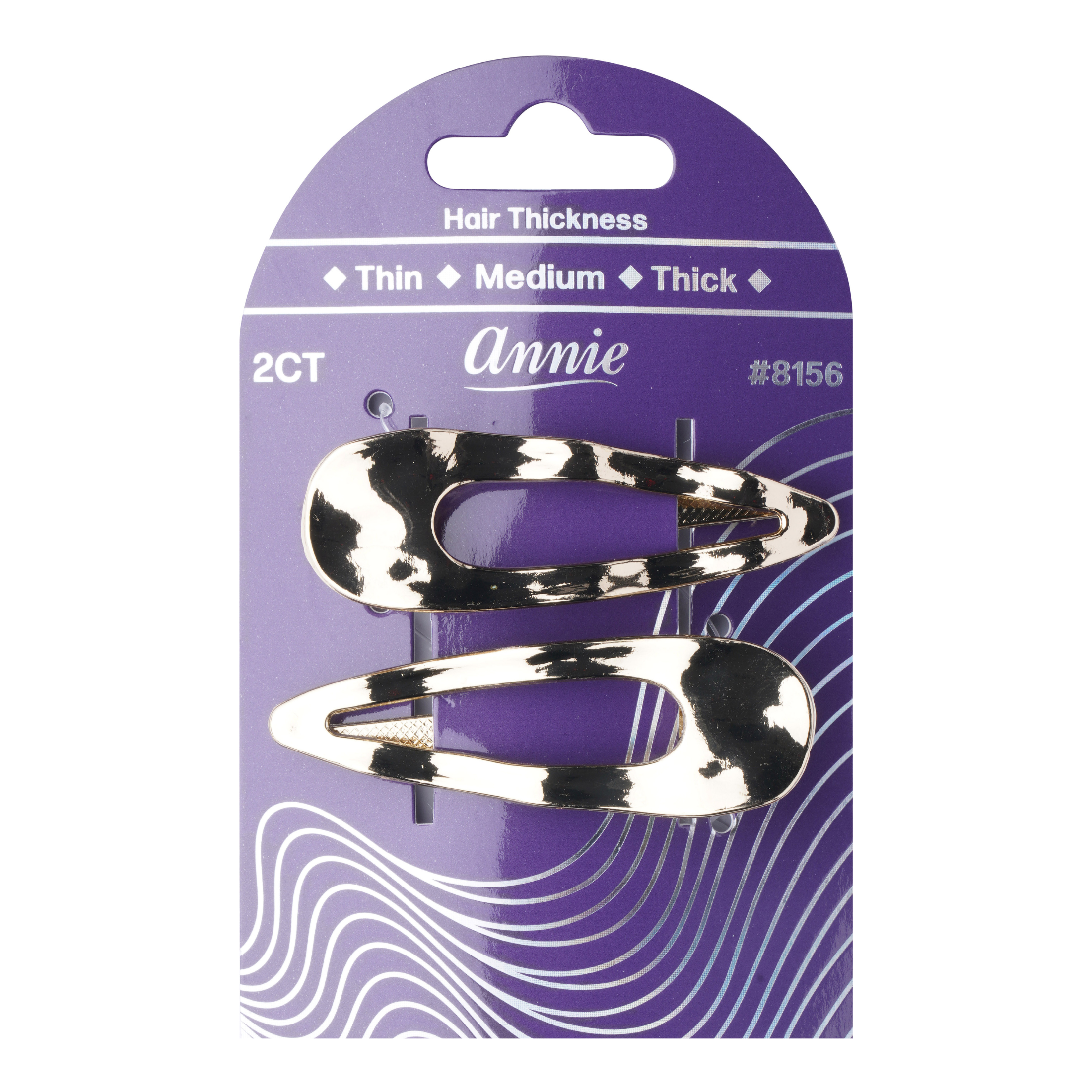 Annie XL Snap Clip, 2 Count Fashion Hair Clip, Rose Gold
