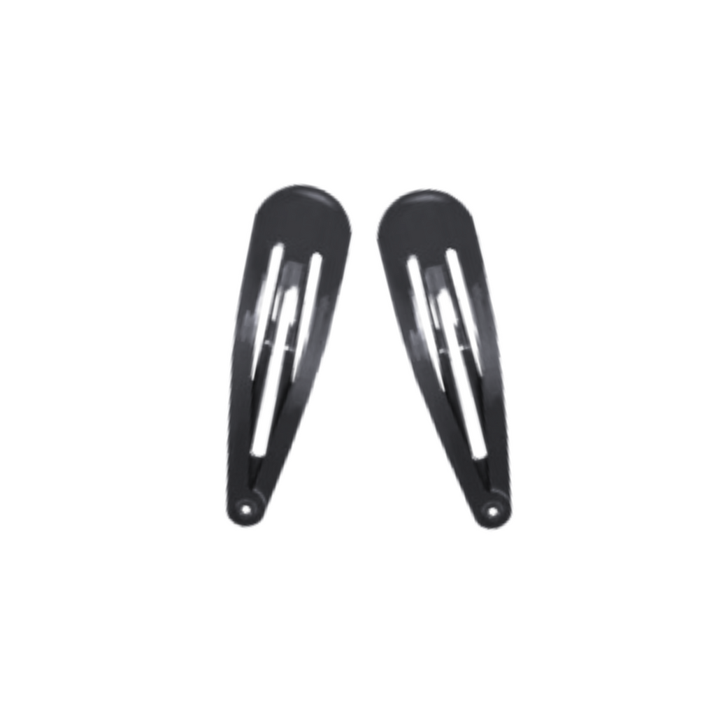 Annie XL Snap Clip, 2 Count Fashion Hair Clip, Gunmetal