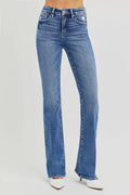RISEN Full Size Tummy Control High Rise Straight Jeans Plus Size