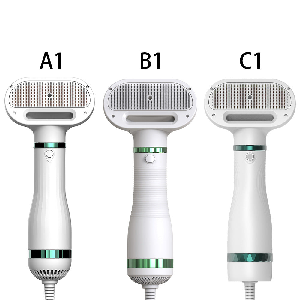2-in-1 Pet Grooming Dryer and De-shedding Brush