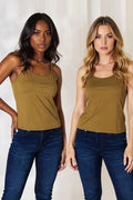 Basic Bae Full Size Round Neck Slim Cami Plus Size