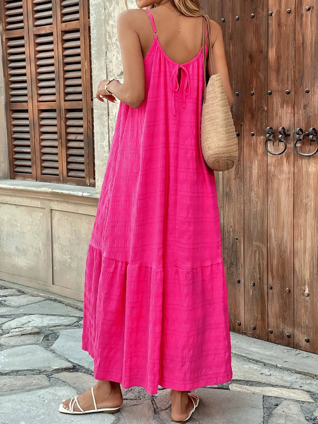Scoop Neck Cami Maxi Dress