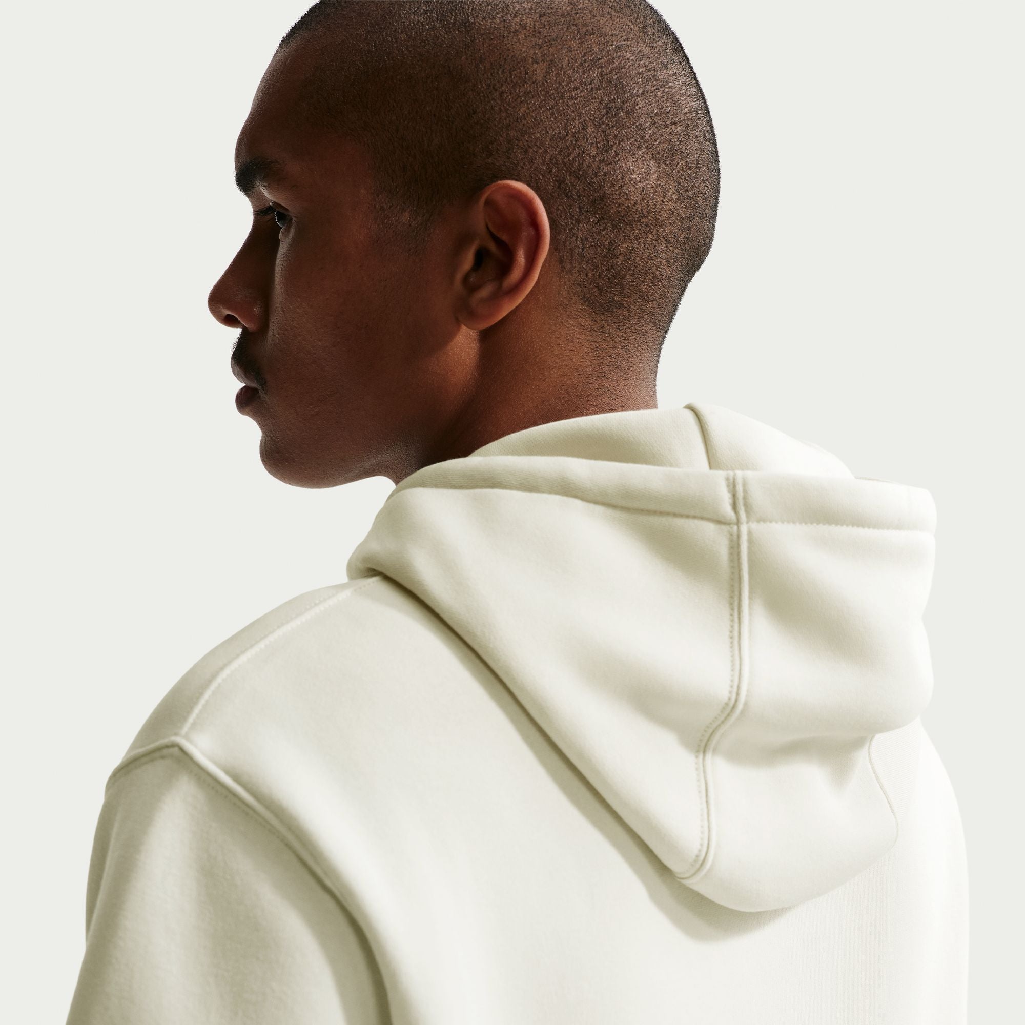 Nike Mens Fleece Hoodie - Light Khaki