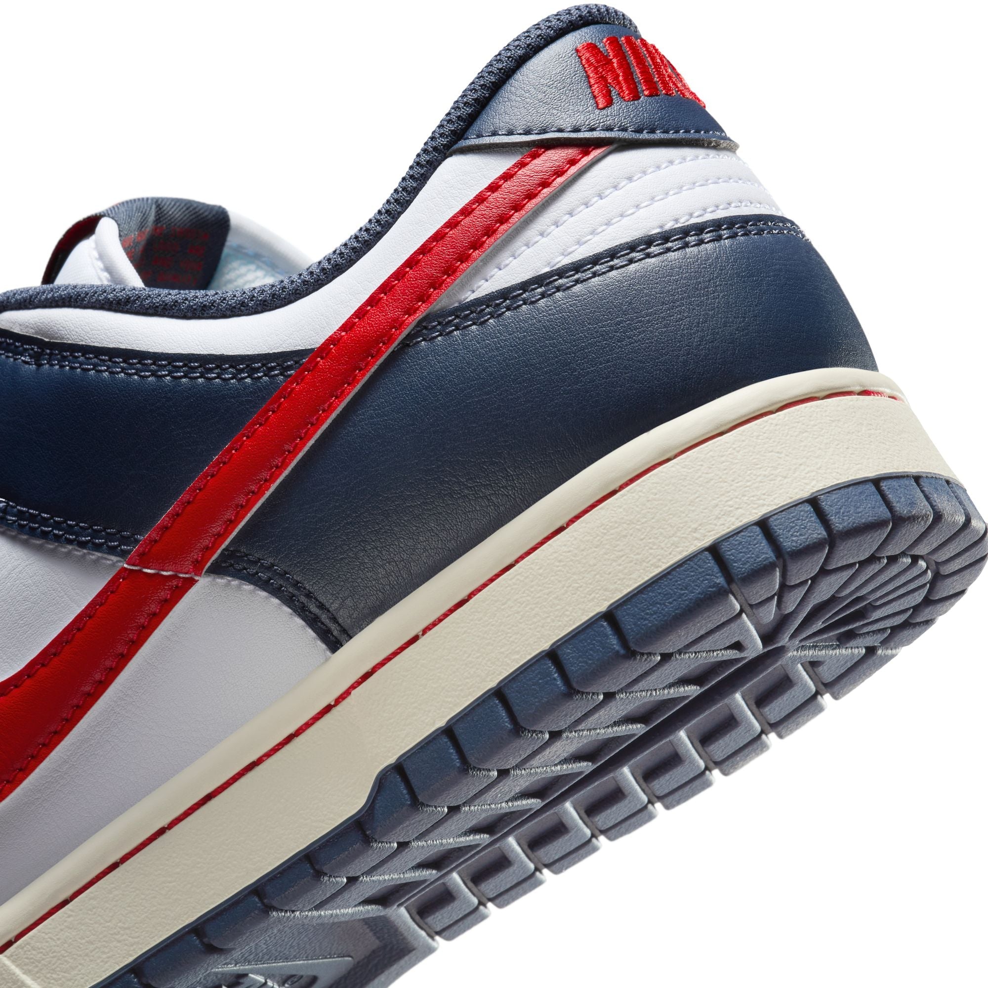 Nike Mens Dunk Low Retro  - White/University Red