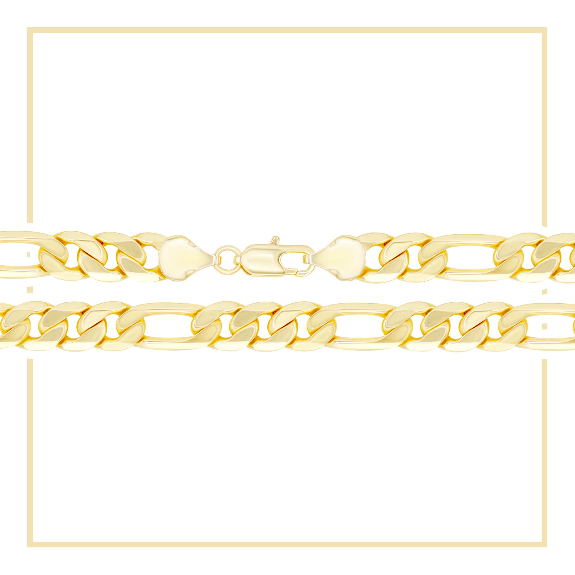 14K Gold Filled Figaro Chain Necklace 24"
