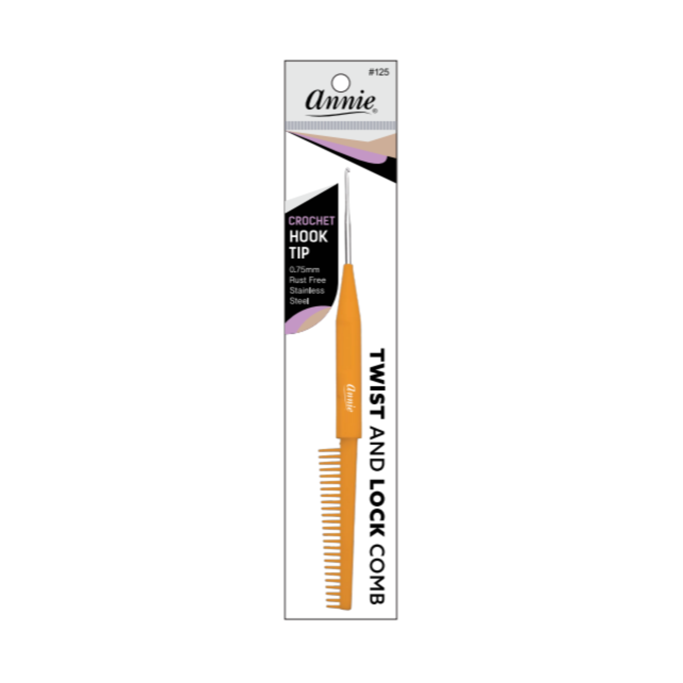 Annie Twist & Lock Comb with Crochet Hook, 1 Count, Assorted