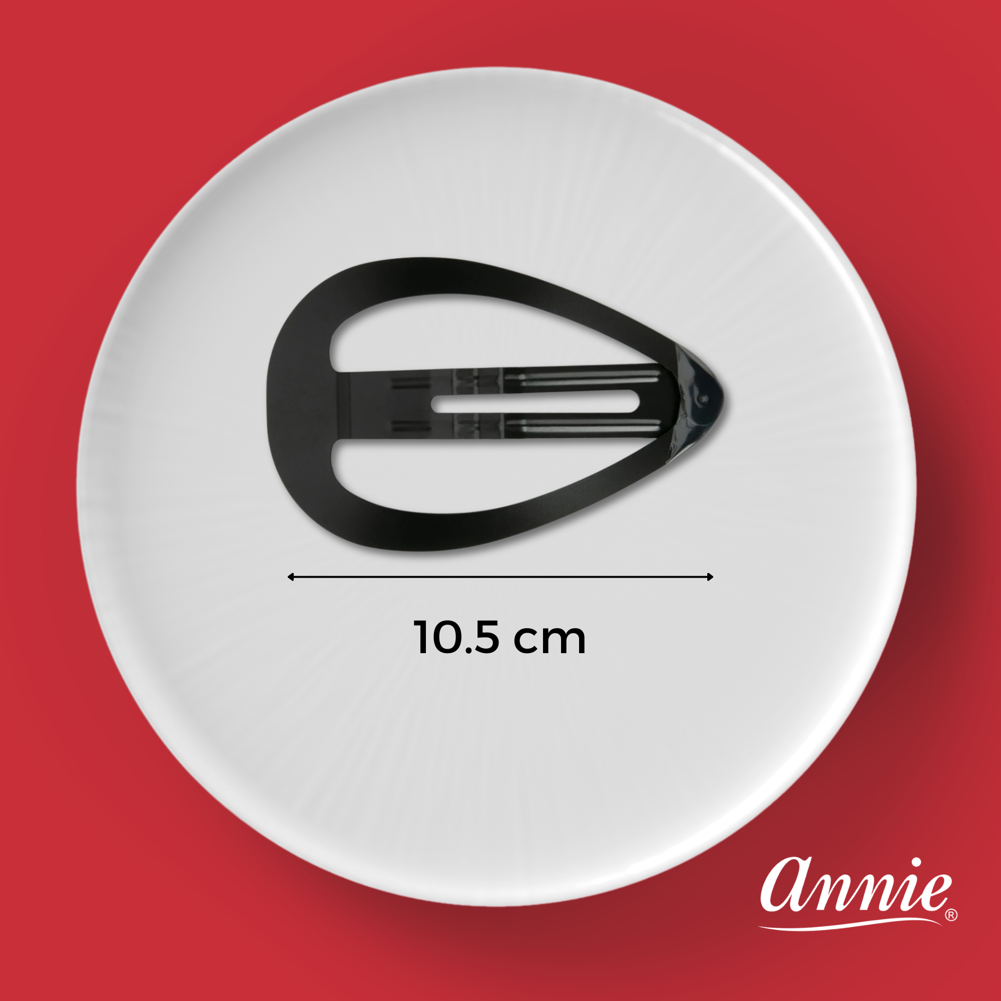 Annie Jumbo Snap Clip 10.5cm, 1 Count, Black
