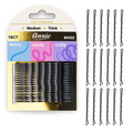 Annie Firm Hold Bobby Pins 6.4cm, 18 Count, Black