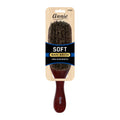 Annie Soft Wave Brush 100% Pure Boar Bristles, 1 Count, Dark Brown