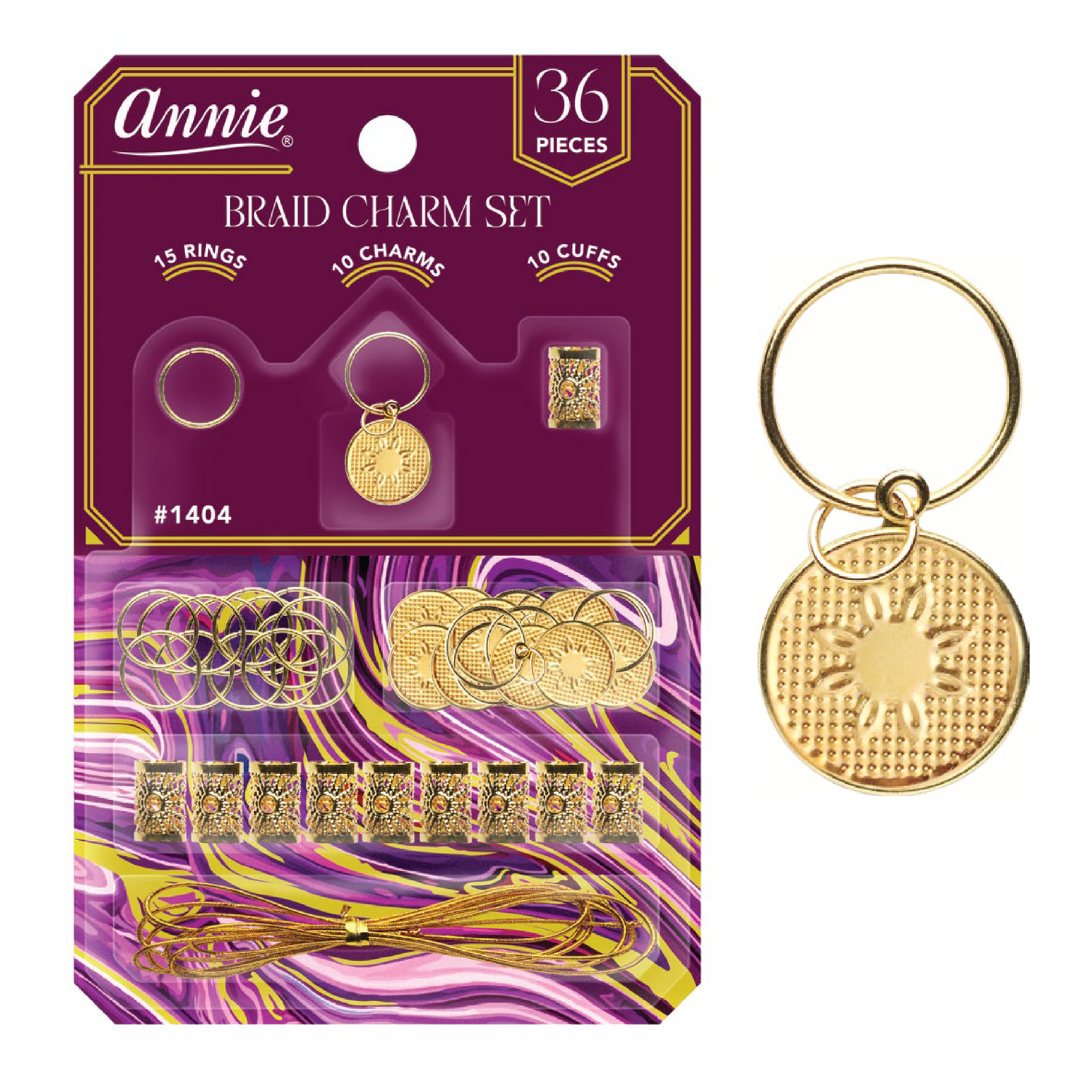 Annie Braid Charm Set, Floral Circle