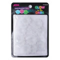 Joy Barrettes Glow-in-the-Dark, 12 Pieces, White Daisy