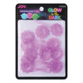 Joy Barrettes Glow-in-the-Dark, 12 Pieces, Purple Daisy